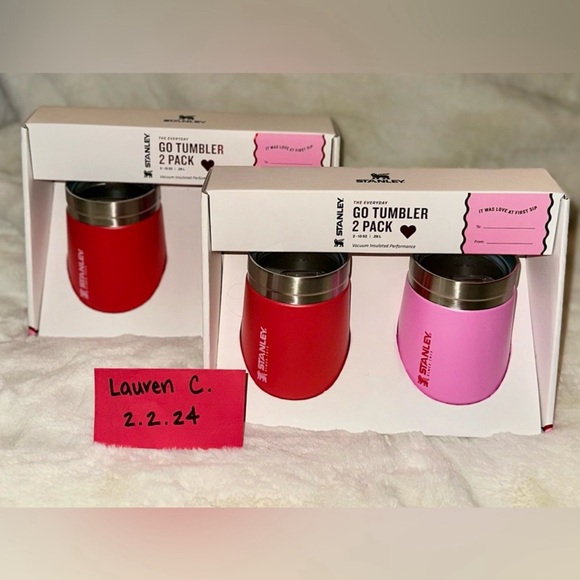 Stanley Other - Stanley Valentines Go Tumbler Set Red & Pink Limited Edition Target Exclusive